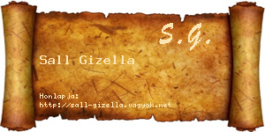 Sall Gizella névjegykártya