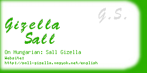 gizella sall business card